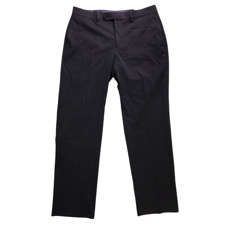 IZOD Suit Separates Men 33W X 30L Black Stretch Ian Dress Pants Slacks